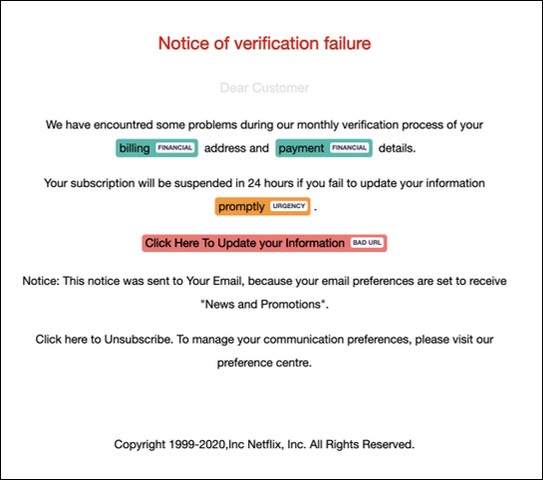 Scammers Posing As Netflix's Steal Credit Card Details - PSafe Blog