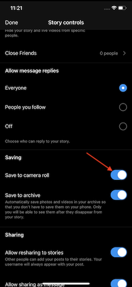 Save Instagram Reels to Camera Roll