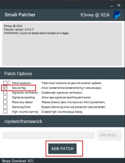Take a Screenshot in Android Bypassing Restriction
