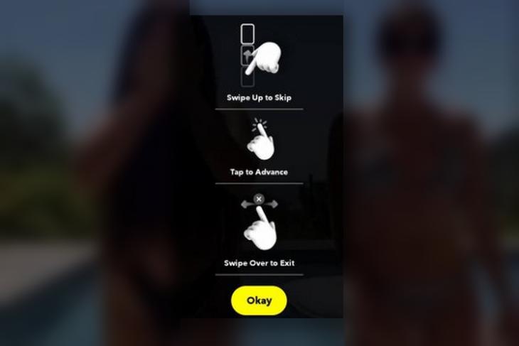 Snapchat vertical scroll website