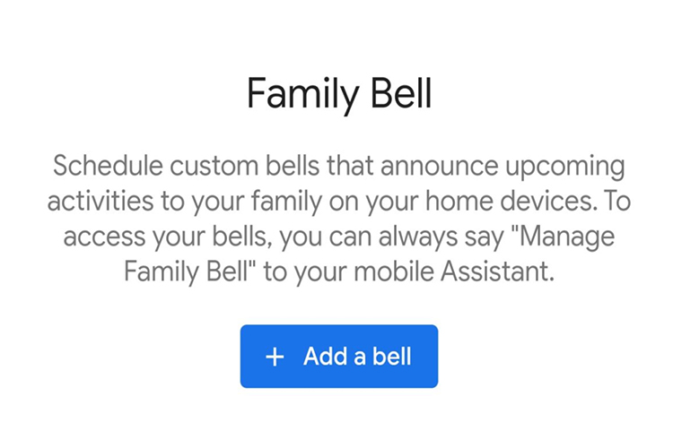 google assistant family bell featured