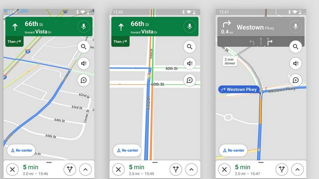 google maps traffic lights