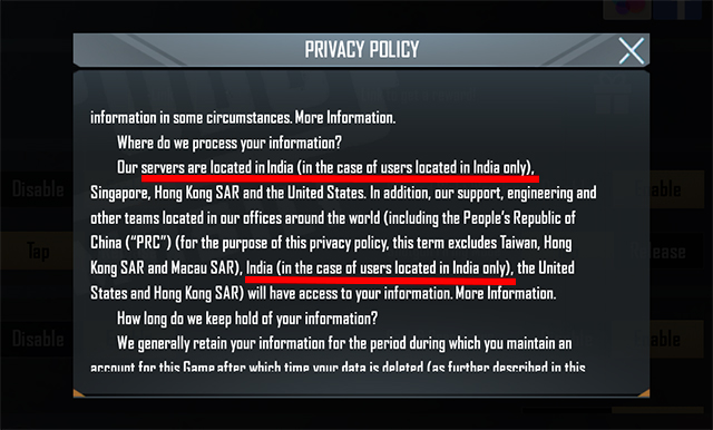 PUBG Mobile Updates its Privacy Policy in India