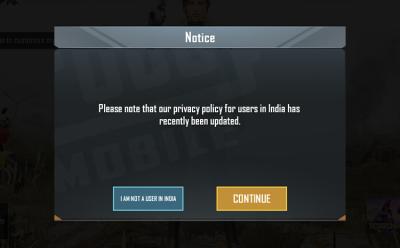 pubg mobile privacy policy update