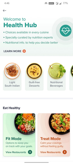 swiggy health hub ui