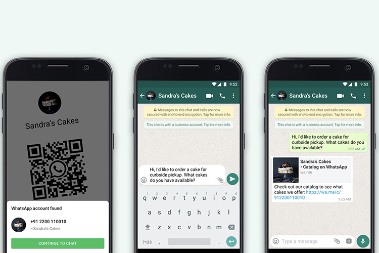 whatsapp business qr codes