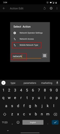 Change Preferred Network Type With Tasker