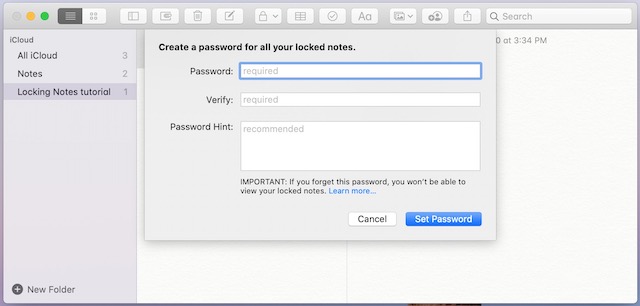 3. Entering Password