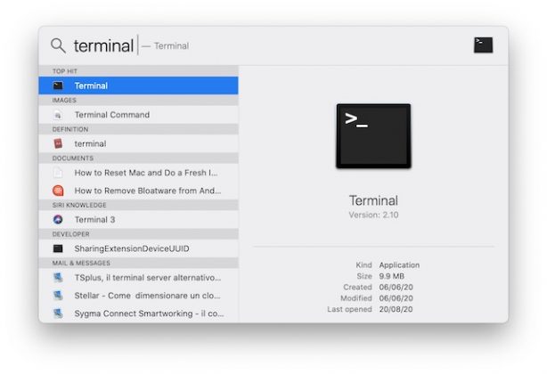 restart mac from terminal