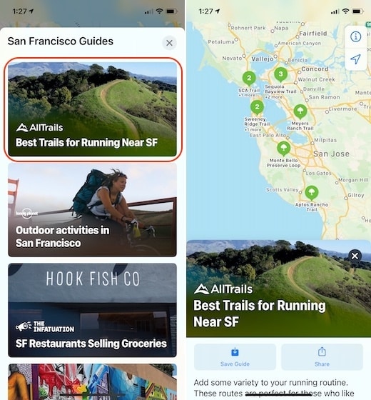 4. Use the New Guides Feature in Apple Maps