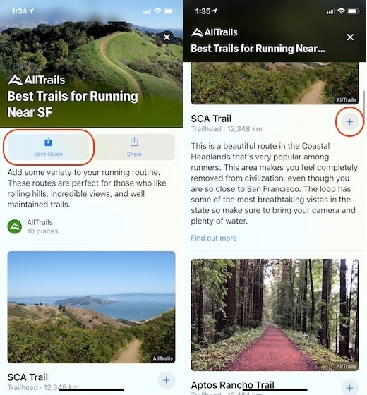 5. Utilisez La Nouvelle Fonctionnalité De Guides Dans Apple Maps