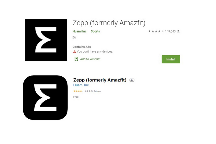 Application zepp amazfit hot sale