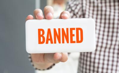 Banned shutterstock website