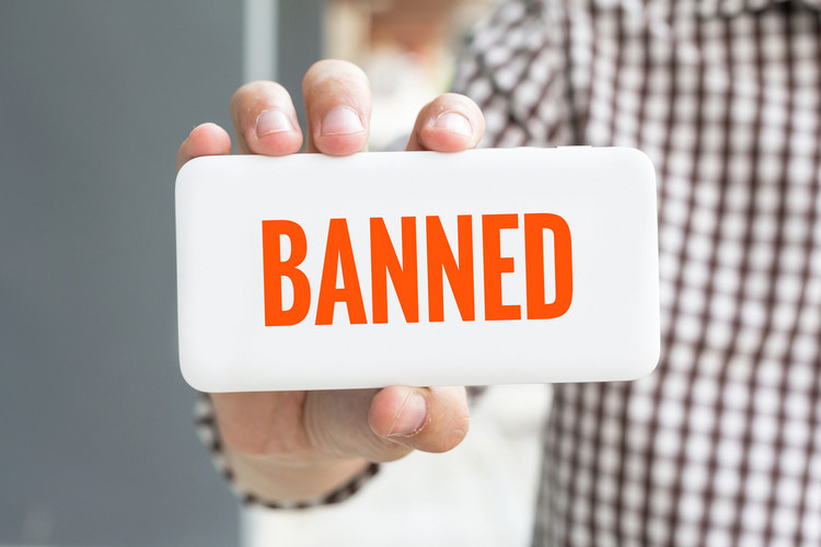 Banned shutterstock website