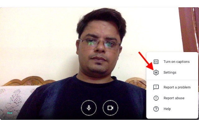 no snap camera option in google meet