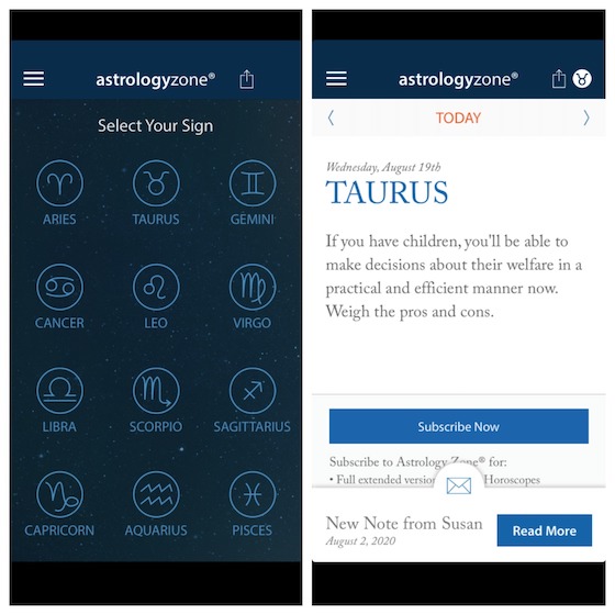 17 Best Free Horoscope Apps for Android and iPhone in 2020 | Beebom