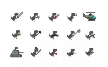 google dino swords game