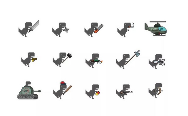 INCRIVEL!!! Dino Swords T-Rex Game do Google melhorado pra jogar