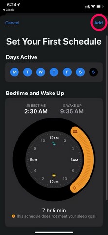 How to set up sleep schedule 6