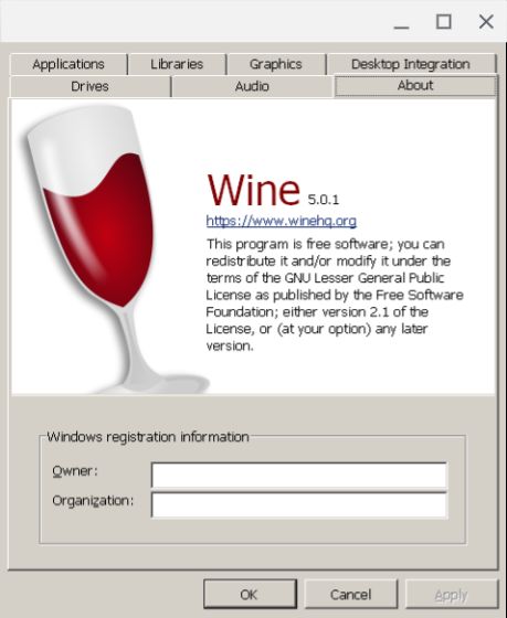 telepítse a Wine 5.0-t Chromebookjára