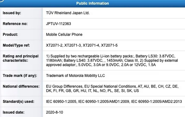 Moto Razr 5G Might Ship With 2,633mAh Battery, 18W Fast Charging