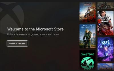 New MS Store on Xbox website