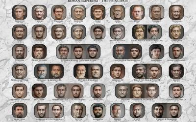 Portraits of Roman emperors using AI feat.