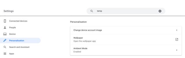 Enable Ambient Mode (Screen Saver) on Chrome OS