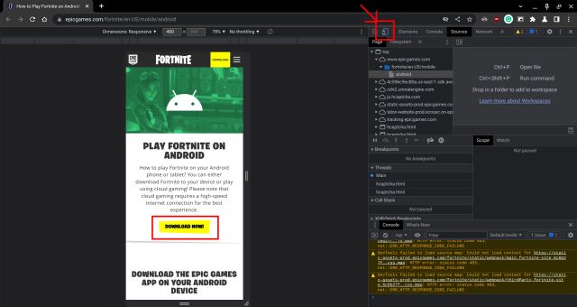 Spielen Sie Fortnite Auf Einem Chromebook (Android Mobile Version)