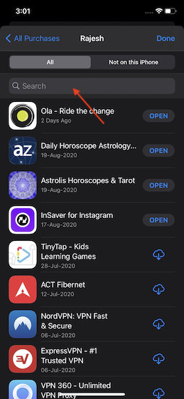 Search for Fortnite in App Store