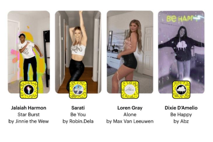 Snapchat Adds New Lenses Replicating Viral TikTok Dance Challenges