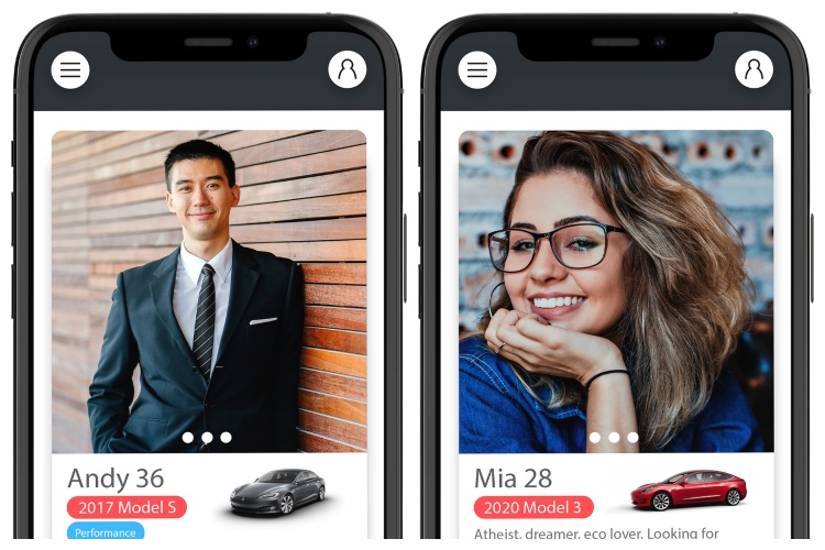 Tesla dating app feat.