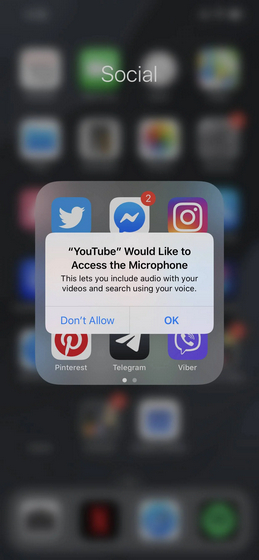 YouTube Trying to Access Microphone on iPhones Even When Not in Use: Report