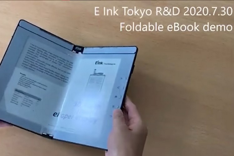 E Ink demos a folding e-reader that can also take notes - The Verge