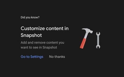 google assistant snapshot customisation featured