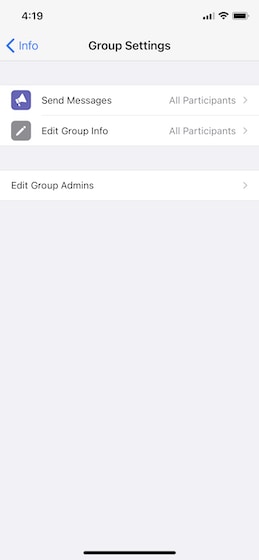 group settings