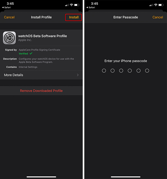 Install Watchos 7 Public Beta Profile