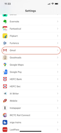 1. Установите Gmail в качестве электронной почты по умолчанию на iPhone.