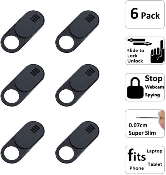 Camera Cover Slide 9 Pack(3 Large + 6 Small) Webcam Cover Fit Most