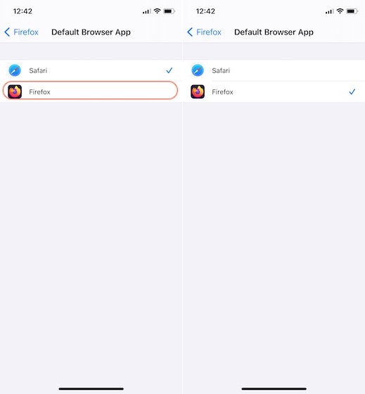 3. Définissez Firefox Comme Navigateur Par Défaut Sur Iphone