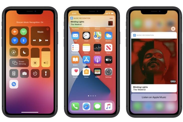 Apple Adds Shazam to Control Center in iOS 14.2 Beta