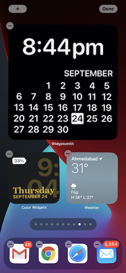 Custom widget on Home screen