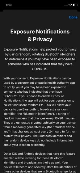 Notifications D'Exposition Express Privacy