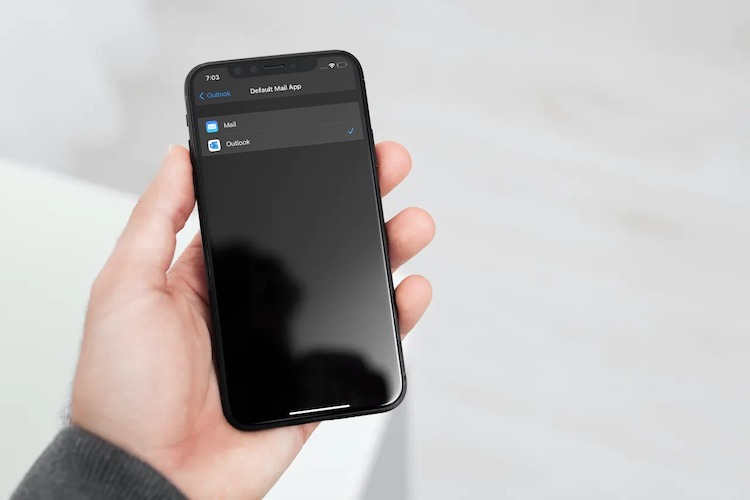 iphone mail app outlook settings