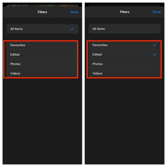 How to filter photos in iOS 14