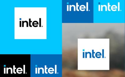 Intel new logo website