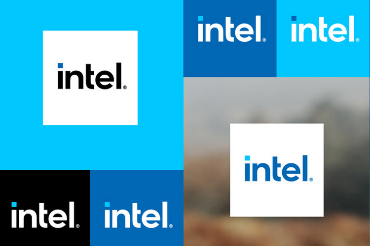 Intel new logo website