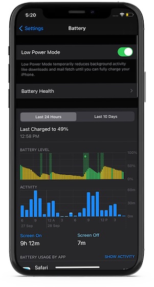 how to turn low battery mode off