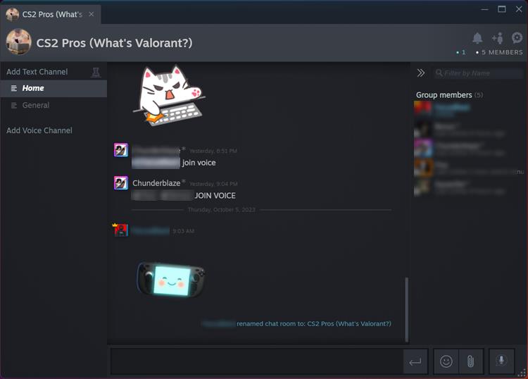 Steam Chat