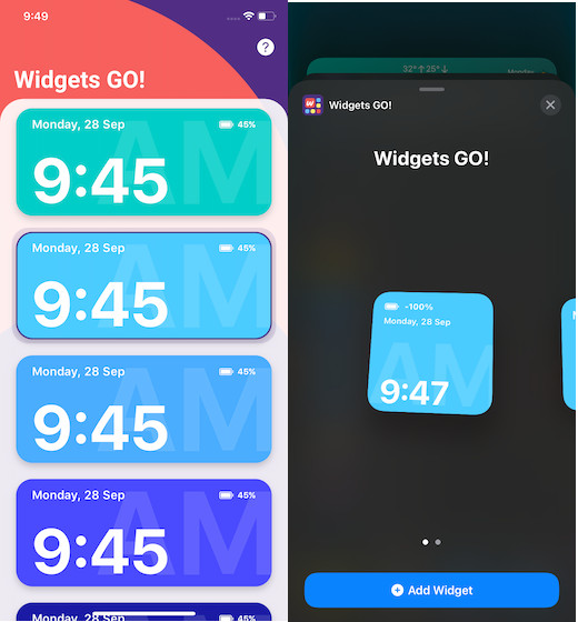 Widgets Go